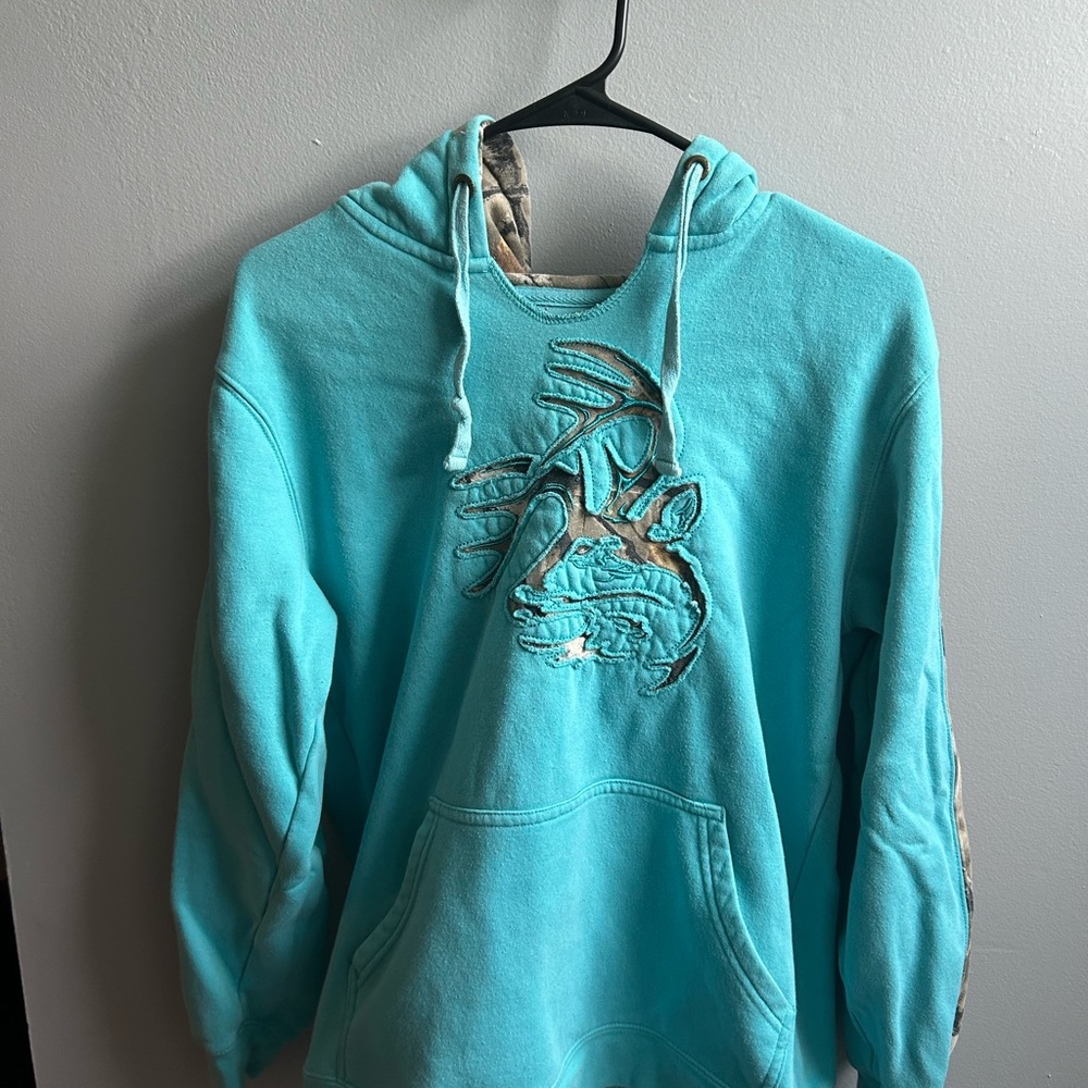 Legendary Whitetails Blue Hoodie Sweater Casual Comfort